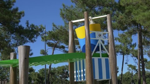 Summer amusement park in resort hotel