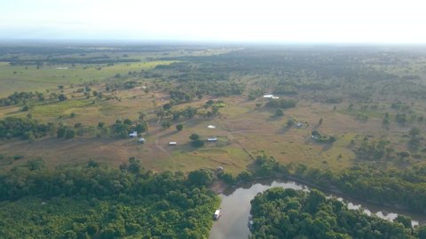 aerial view in Pantanal Mato Grosso do Sul, Brazil