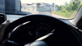 car dashboard auto digital radar navigator tracking control driving console indicator, mode detail panel for automobile automotive transport 4K video 