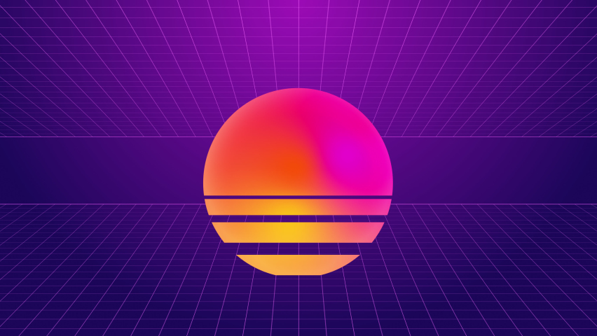 Retro Futuristic 80s Vaporwave Triangle Grid Synthwave Tunnel - 4K Loop ...