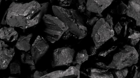 Super Slow Motion Shot of Exploding Coal