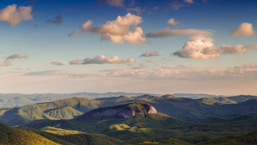 Looking Glass Rock Blue Ridge Mountains Cinemagraph time lapse