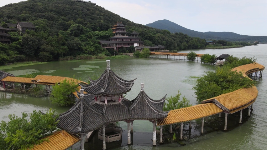 Aerial view of Wuxi United Garden in China