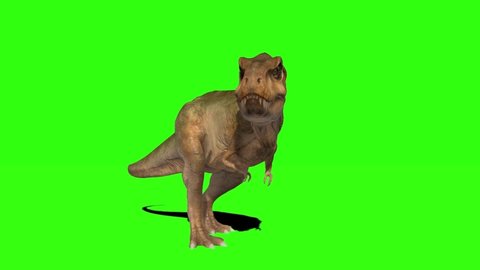 Dinosaur Looking On Green Screen Stock Footage Video (100% Royalty-free ...