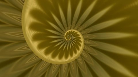 3D endless Spiral with gold texture ideal for live wallpapers, screen savers, stage backgrounds, vj and dj. 