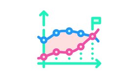statistical data analysis color icon animation - Powered by Shutterstock - Get 15% off with code: PIKWIZARD15