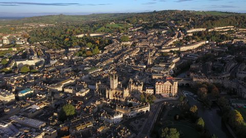 Georgian City of Bath and Bath Cathedral, Somerset, England  