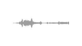 Audio spectrum line animation with 2d concept and white background.