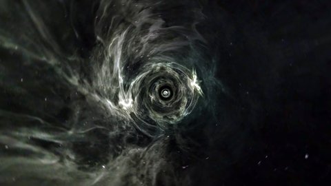 Abstract journey to space time hyperspace tunnel. 4K 3D Loop Sci-Fi interstellar travel through  wormhole in green hyperspace vortex tunnel. Abstract futuristic teleportation velocity jump cyberspace.