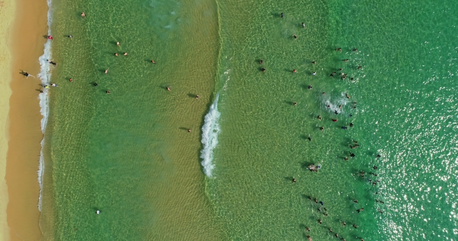 Ky Co Island, A fishing boat, some peole in the sea, Beautiful landscape of Quy Nhon, Binh Dinh, Central of Vietnam