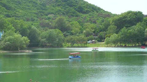 Tbilisi, Georgia - 23 May, 2021: Tbilisi Turtle Lake