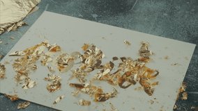 Inspire. Motivating lettering on white board. Handmade creativity. Gold letters. Gilding. - Powered by Shutterstock - Get 15% off with code: PIKWIZARD15