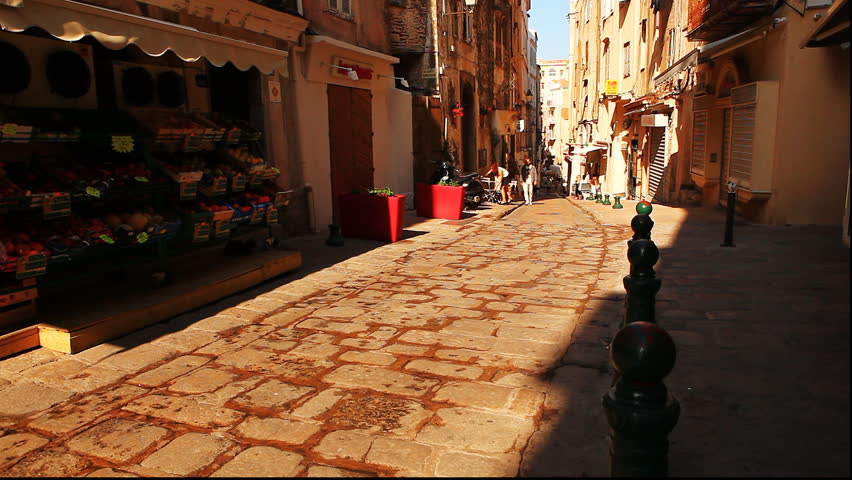 Details of the old town of Bonifacio, France