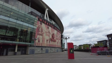 LONDON, UK - 2021: Emirates Stadium Arsenal Football Club in London UK