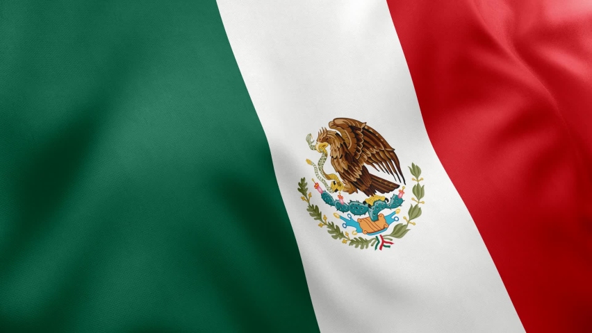 Mexico flag video. 3d Mexico Flag Slow Motion video. Mexico Flag Blowing Close Up. Flags Motion Loop HD resolution Mexico Background. Royalty-Free Stock Footage #1073143148