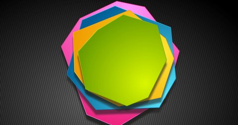 Colorful polygonal geometric shapes abstract motion background. Seamless looping. Video animation 4K 4096x2160