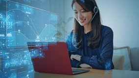 Business and technology concept. Communication network. GUI (Graphical User Interface). - Powered by Shutterstock - Get 15% off with code: PIKWIZARD15