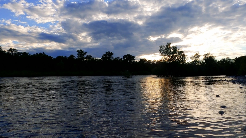 Spectacular Sunset on the River