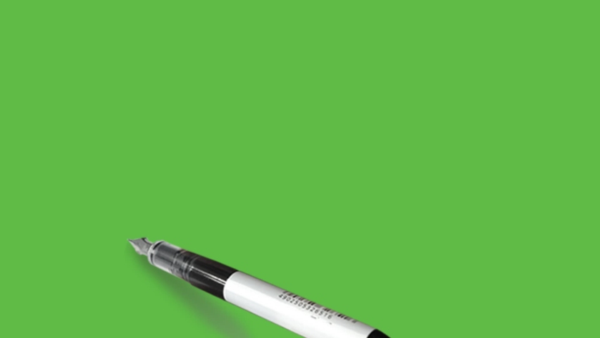 Drawing a snake in black and grey colour combination on abstract green background
