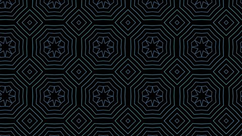 4K Kaleidoscope Motion Seamless Patterns Design. Abstract Neon Kaleidoscope Background. Unique Texture Kaleidoscope Design.
