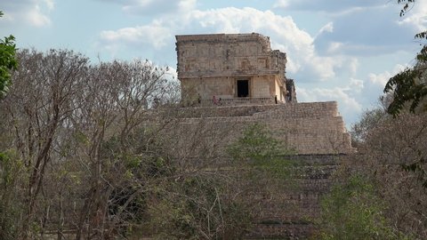 Governor's Palace in the ancient Mayan city of Uxmal. Yucatan, Mexico
