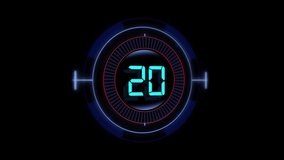 4k 3D Futuristic Technology Background with Digital number timer concept and countdown. Ready for race, event, party. Countdown Motion graphic 10 to 0. Countdown Start. green screen - Powered by Shutterstock - Get 15% off with code: PIKWIZARD15