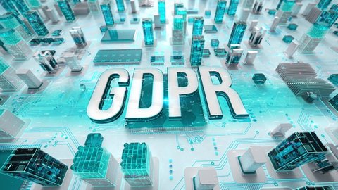 GDPR with medical digital technology concept