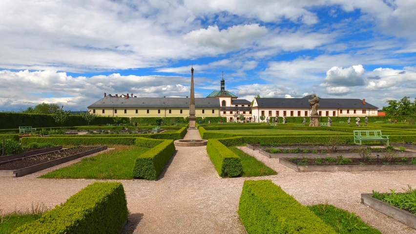 Czech Republic historical hospital “Kuks” panorama