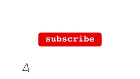 Animation of Arrow moving and pushing on Subscribe button on white background - Powered by Shutterstock - Get 15% off with code: PIKWIZARD15