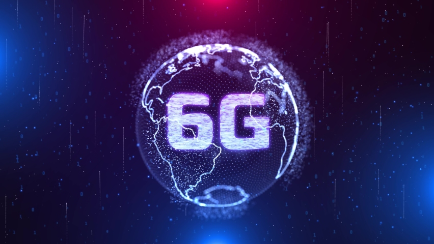 6G hi speeds connection futuristic abstract digital technology loop background Earth Globe. Social Network Connection, Technology Network Digital Data Connection Animation, internet of things IOT - Powered by Shutterstock - Get 15% off with code: PIKWIZARD15