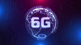 6G hi speeds connection futuristic abstract digital technology loop background Earth Globe. Social Network Connection, Technology Network Digital Data Connection Animation, internet of things IOT - Powered by Shutterstock - Get 15% off with code: PIKWIZARD15
