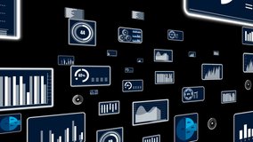 Visionary business dashboard for financial data analysis . 3D rendering computer graphic . - Powered by Shutterstock - Get 15% off with code: PIKWIZARD15