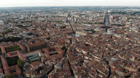Toulouse aerial 360 view .