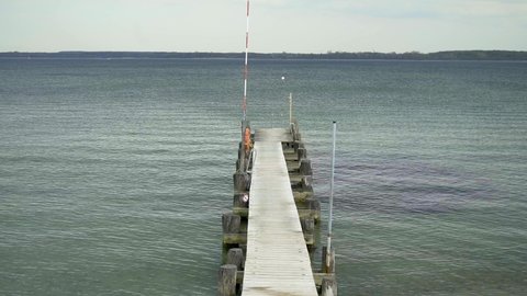 Pier at the Baltic sea at Travemunde Germany - travel photography