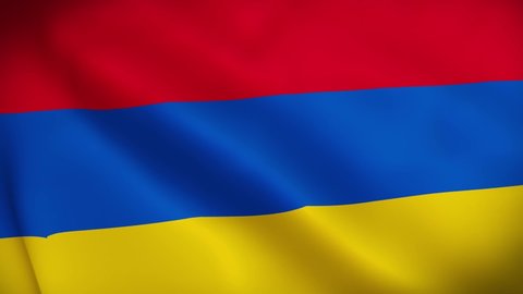 4K National Animated Sign of Armenia, Animated Armenia flag, Armenia Flag waving, The national flag of Armenia animated. 