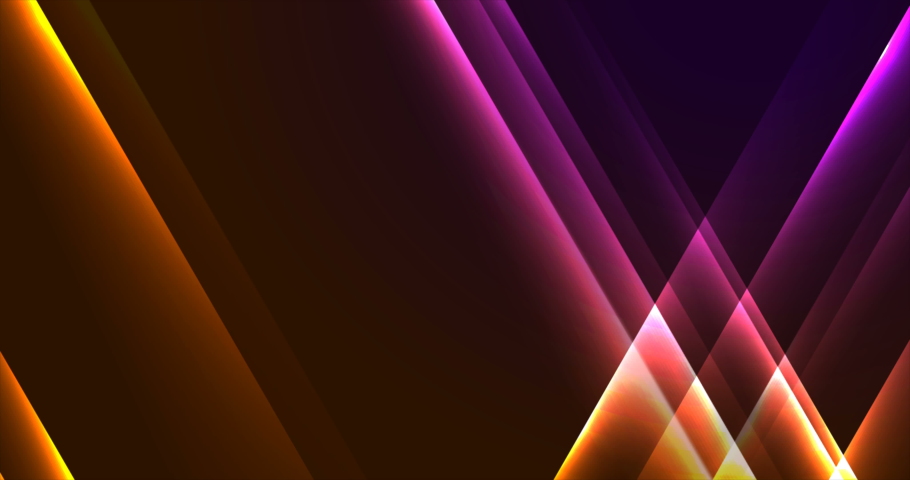 Orange and violet neon shiny glowing abstract motion background. Seamless looping. Video animation 4K 4096x2160 Royalty-Free Stock Footage #1073549105