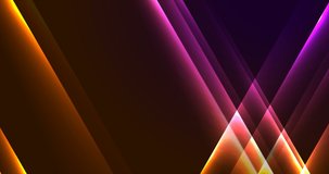 Orange and violet neon shiny glowing abstract motion background. Seamless looping. Video animation 4K 4096x2160