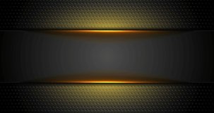 Futuristic perforated technology abstract motion background with orange neon glowing arrows. Video animation 4K 4096x2160