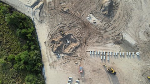 aerial view of South Florida land development infrastructure installation