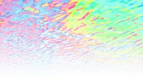 Slow motion water background. Colorful water ripples. Multicolored motion backgrounds. Surreal colors. Thermal camera effect. Abstract video can use in vertical position.