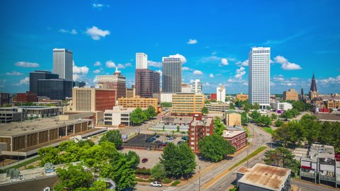 Tulsa, Oklahoma, USA downtown city skyline  in the afternoon.