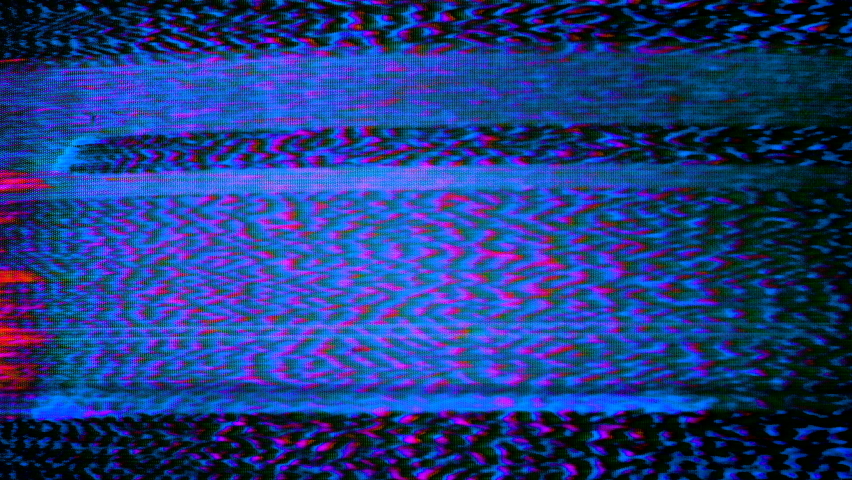 Vhs interference error TV no signal.Noise texture pattern. VFX glitch television static white noise. Video effect pattern background, tv screen sound effect glitch abstract background. Royalty-Free Stock Footage #1073701889