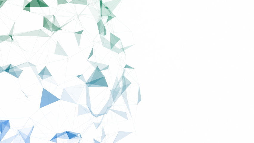 Abstract background with plexus connections wire frame Poly shapes, polygon Polygonal. Seamless looping Animation White Background. Business Presentation, Science And Technology. - Powered by Shutterstock - Get 15% off with code: PIKWIZARD15