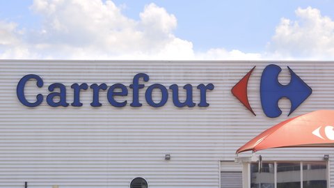 Carrefour Logo Stock Video Footage 4k And Hd Video Clips Shutterstock