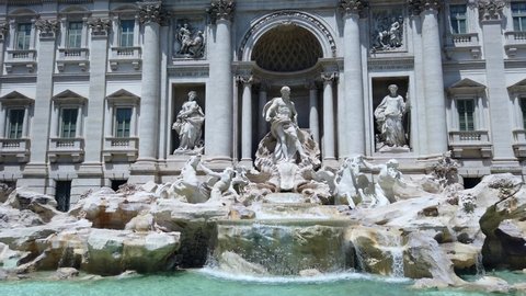 The Trevi Fountain is a fountain in the Trevi district in Rome, Italy. It is the largest Baroque fountain in Rome and one of the most famous fountains attracting tourist visiting Rome