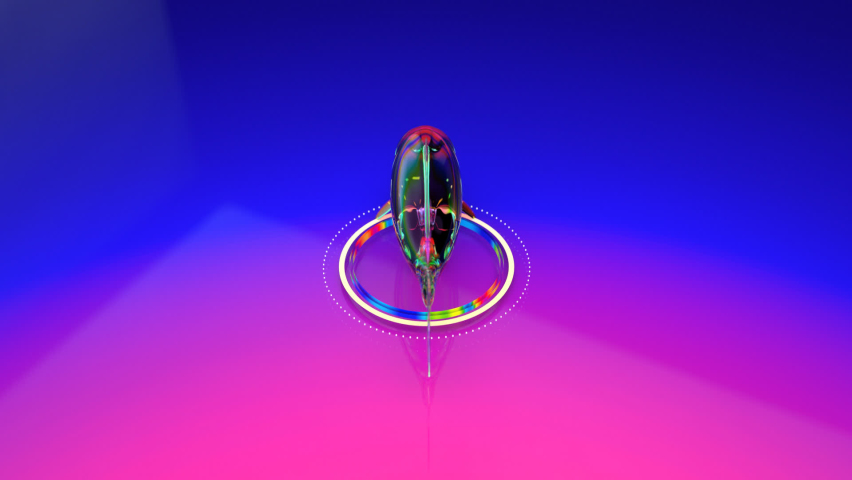 3D Abstract art of a Fish in the blockchain