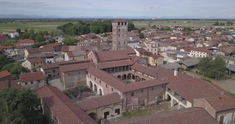 serial view of San Nazzaro Sesia, Novara, Piedmont, Itay