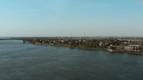 The Nile River, Drone footage of river Nile in Egypt