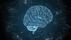 The movement of numbers and neural network around the human brain - Powered by Shutterstock - Get 15% off with code: PIKWIZARD15