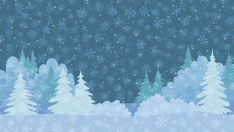 Snow Landscape Background Retro Merry Christmas Stock Vector (Royalty ...